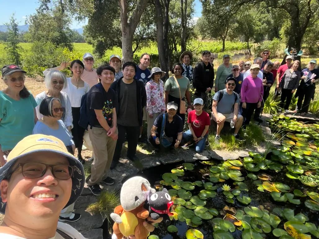 Spring picnic with community members